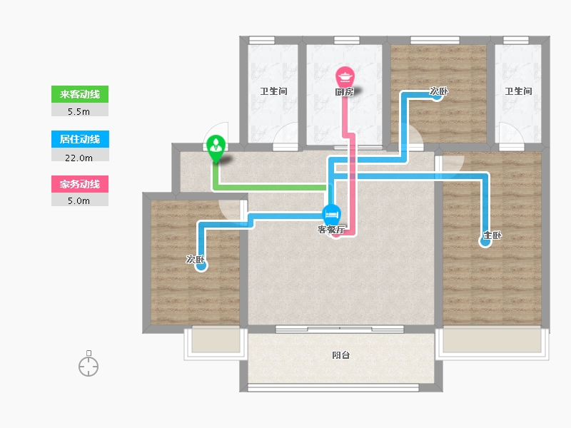 河南省-安阳市-永硕文博苑-97.66-户型库-动静线