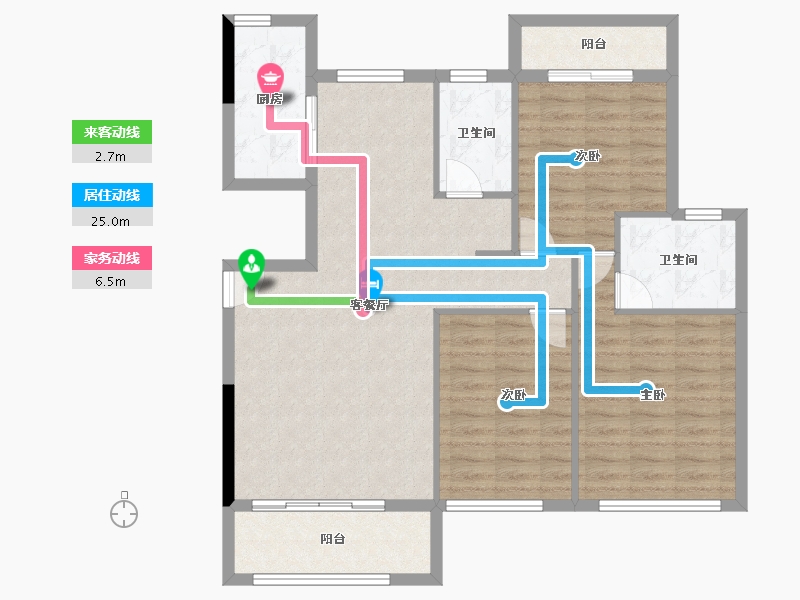 贵州省-毕节市-万晟阳光城-99.22-户型库-动静线