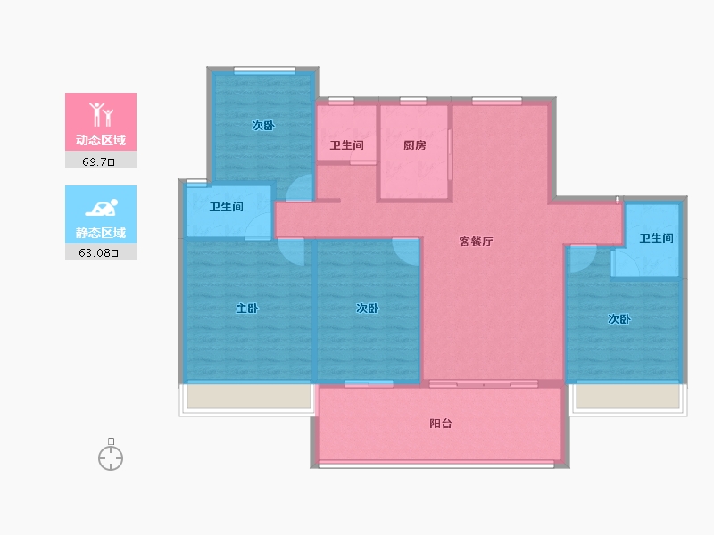 河南省-新乡市-金融街-121.93-户型库-动静分区