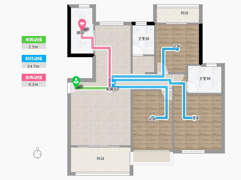 贵州省-毕节市-万晟阳光城-99.30-户型库-动静线