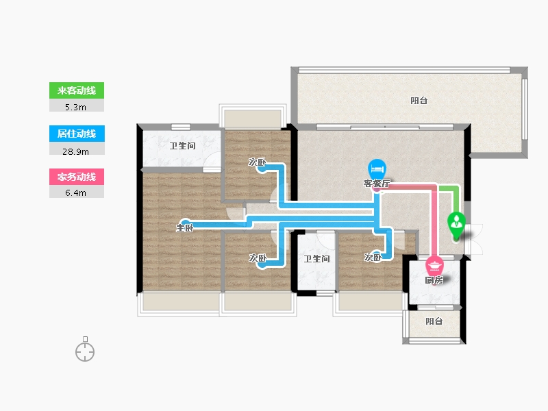 贵州省-遵义市-国酒城南府-115.72-户型库-动静线