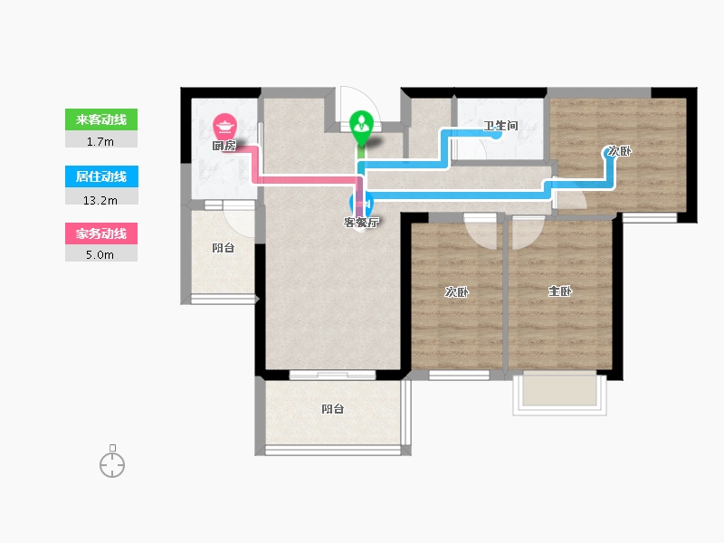 湖南省-株洲市-星合湘水湾-69.01-户型库-动静线