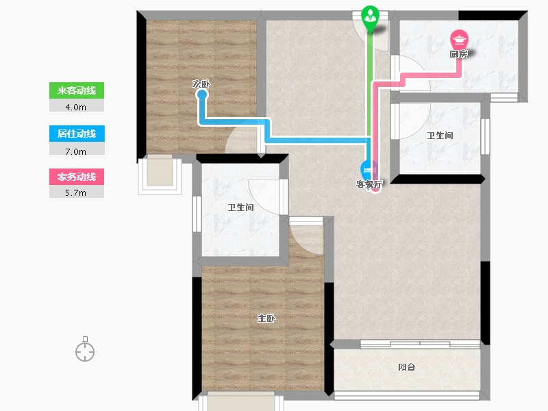 湖北省-黄冈市-皇家御府-77.61-户型库-动静线