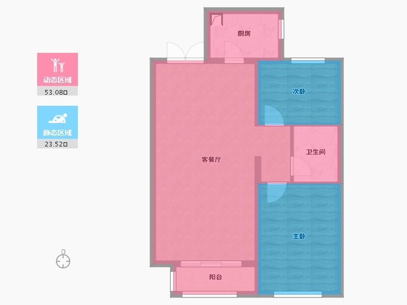 河北省-廊坊市-上邦壹號院-68.93-户型库-动静分区