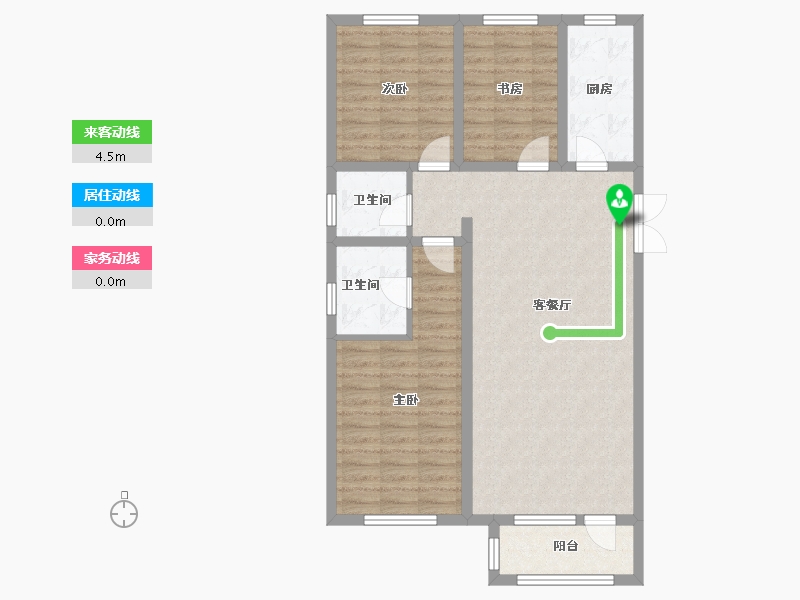 河北省-廊坊市-上邦壹號院-91.54-户型库-动静线