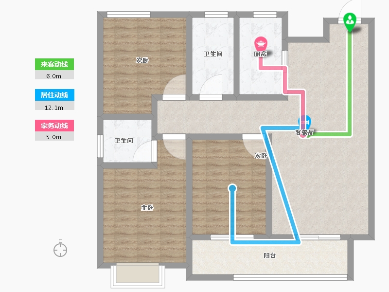 河南省-鹤壁市-建业龙门·柒号院-108.01-户型库-动静线