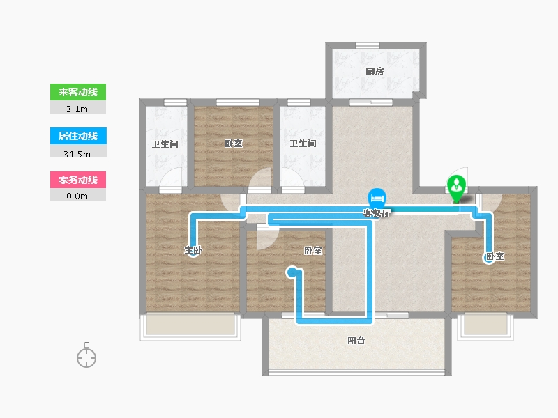 河南省-鹤壁市-建业·泰和府-112.00-户型库-动静线