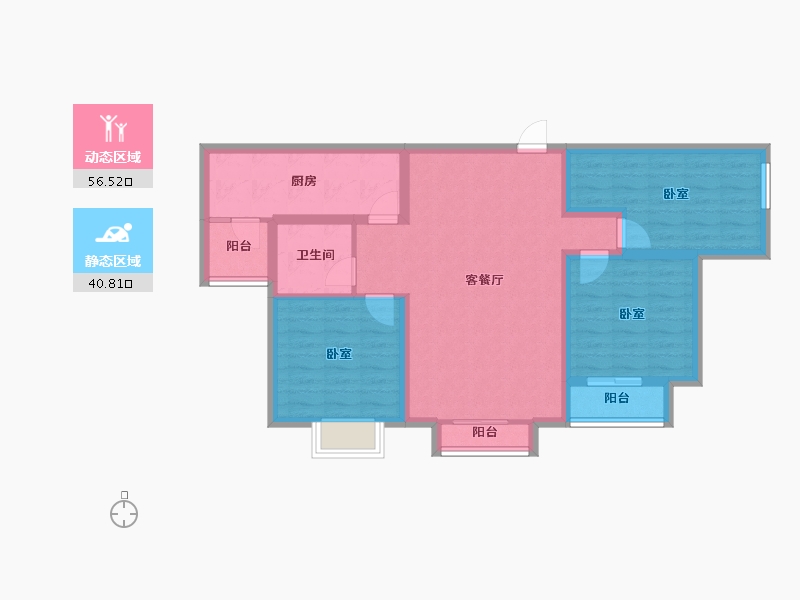 河南省-开封市-兰考时代广场-86.40-户型库-动静分区