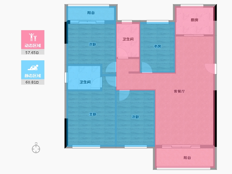 贵州省-毕节市-万晟阳光城-108.16-户型库-动静分区