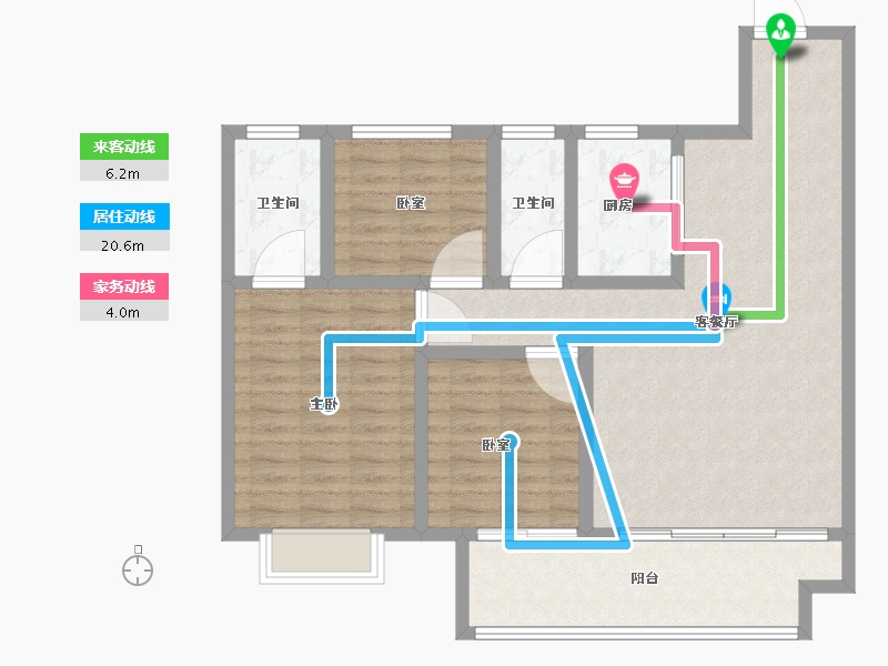 河南省-鹤壁市-建业·泰和府-100.01-户型库-动静线