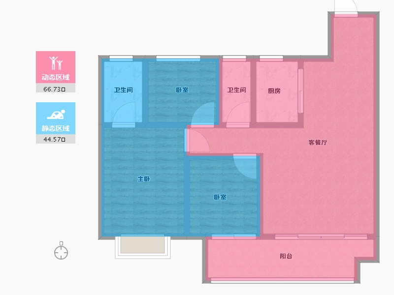 河南省-鹤壁市-建业·泰和府-100.01-户型库-动静分区