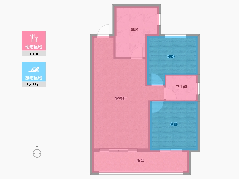 河北省-衡水市-太和新都会-63.04-户型库-动静分区