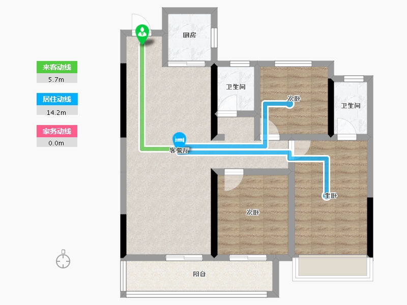 湖北省-黄冈市-和·悦府-83.01-户型库-动静线