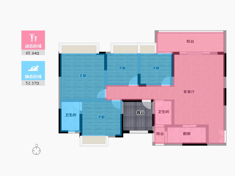 广西壮族自治区-百色市-德能盛世靖城-112.00-户型库-动静分区