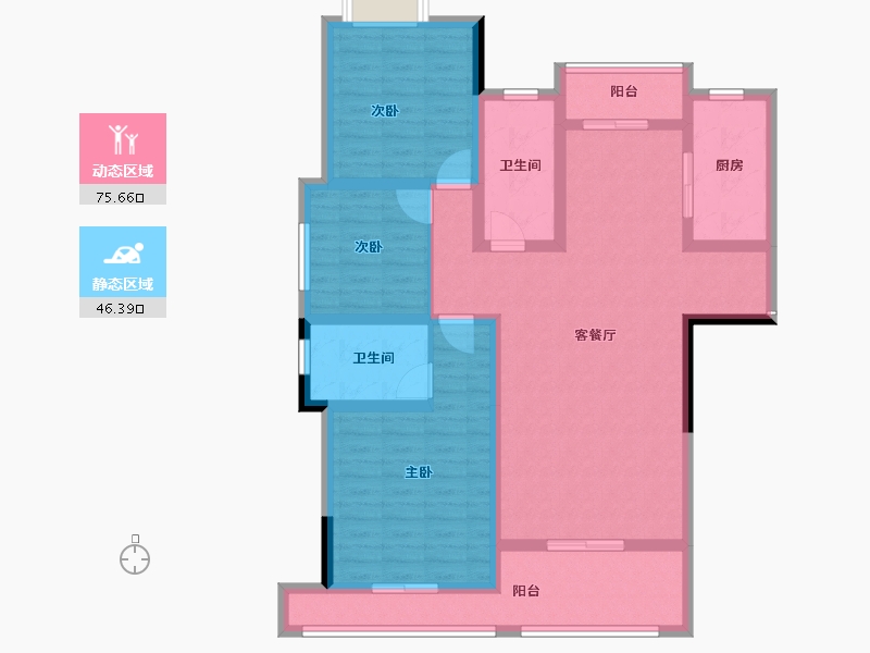 湖北省-鄂州市-恒大首府-108.25-户型库-动静分区