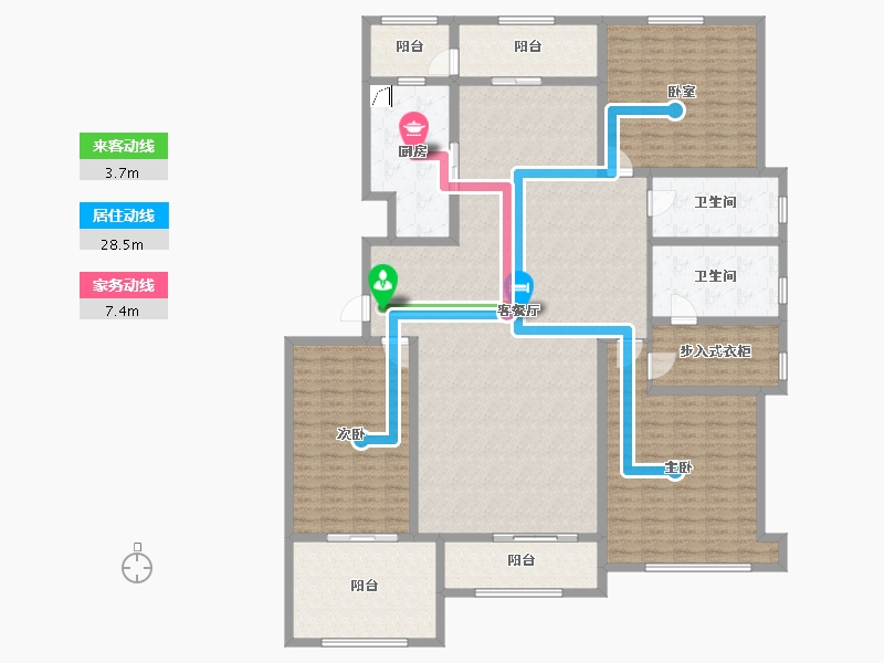 山东省-潍坊市-凤栖台-204.53-户型库-动静线