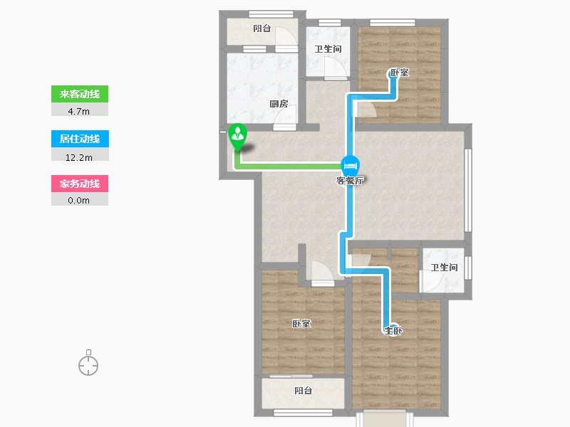 山东省-德州市-阳光·幸福城-92.03-户型库-动静线