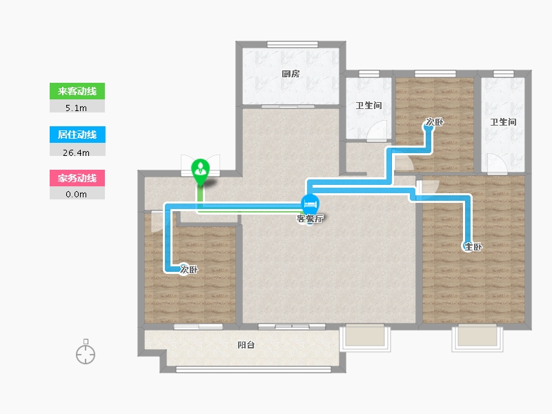 河北省-衡水市-泰达铂瑞府-131.21-户型库-动静线