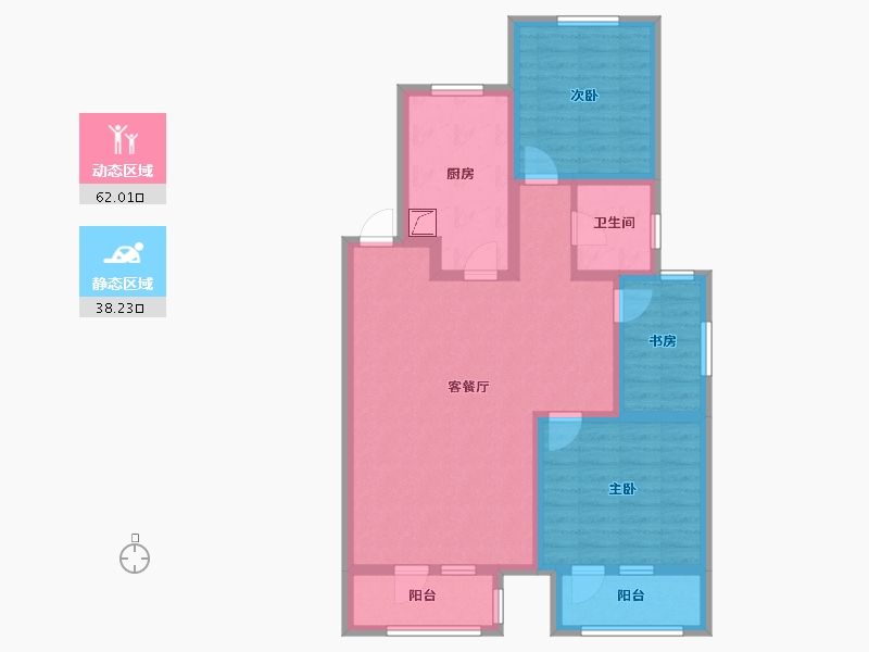 河北省-廊坊市-嘉都TIME-88.25-户型库-动静分区