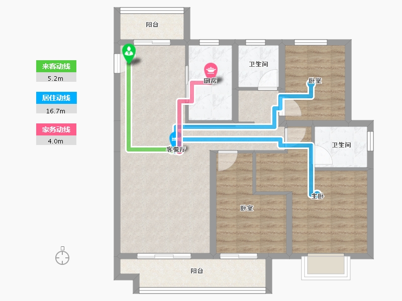 四川省-巴中市-明发文旅城-87.39-户型库-动静线