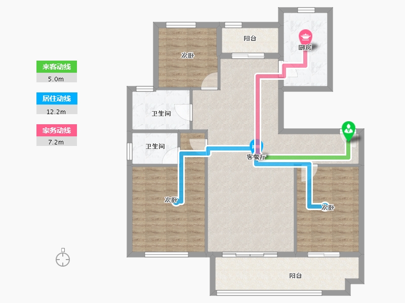 河南省-开封市-正德融熙湾-105.30-户型库-动静线