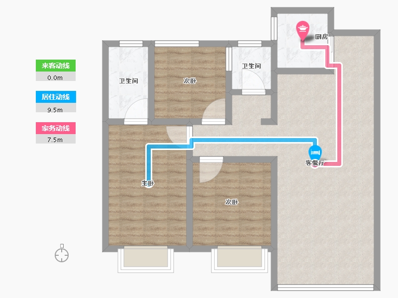 河南省-鹤壁市-建业龙门·柒号院-91.21-户型库-动静线