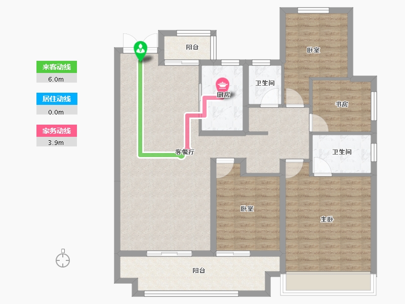 河南省-安阳市-汤阴建业世和府-112.80-户型库-动静线