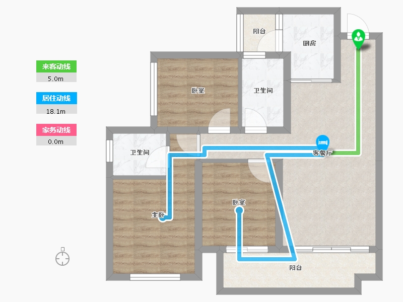 四川省-巴中市-平昌金域华府-71.96-户型库-动静线