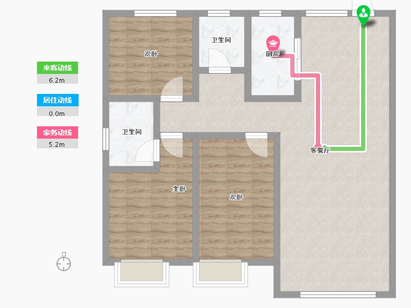 河南省-鹤壁市-建业龙门·柒号院-100.00-户型库-动静线