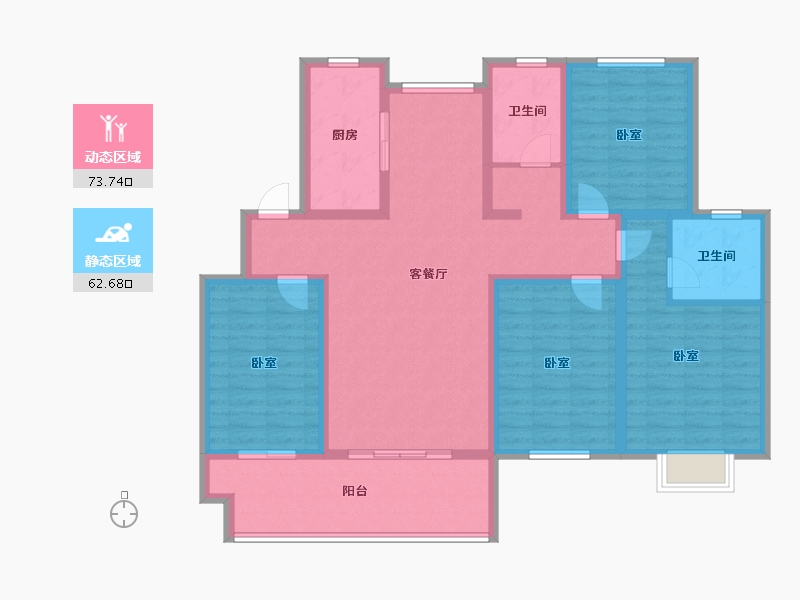 河南省-开封市-兰考仟禧华府-121.60-户型库-动静分区