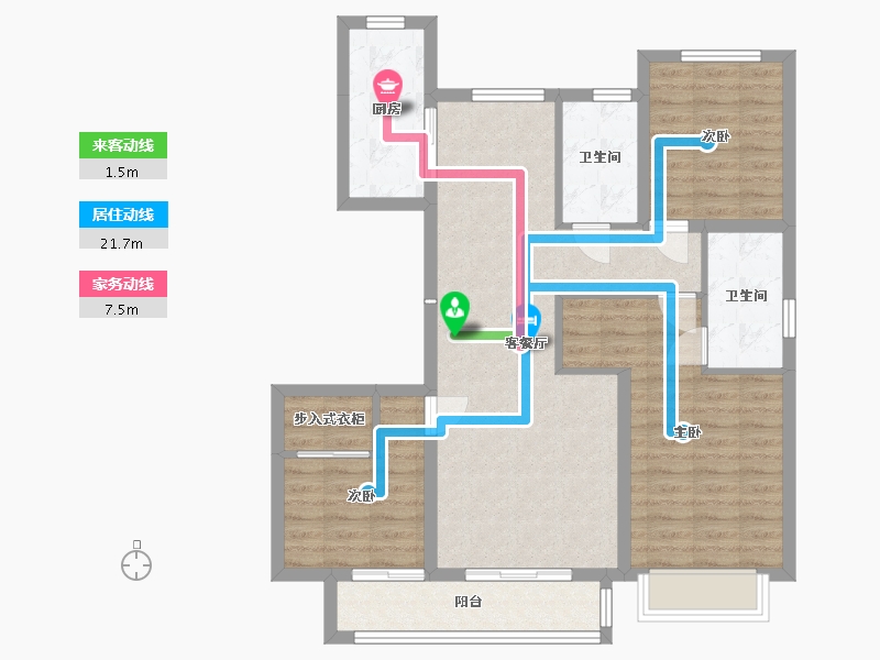 河北省-石家庄市-臻樾府-102.51-户型库-动静线