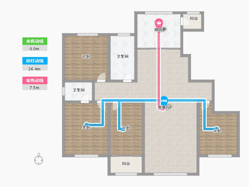 山东省-淄博市-金鼎绿城四期-164.13-户型库-动静线