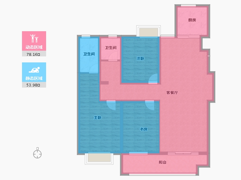 江苏省-淮安市-春和园-118.77-户型库-动静分区