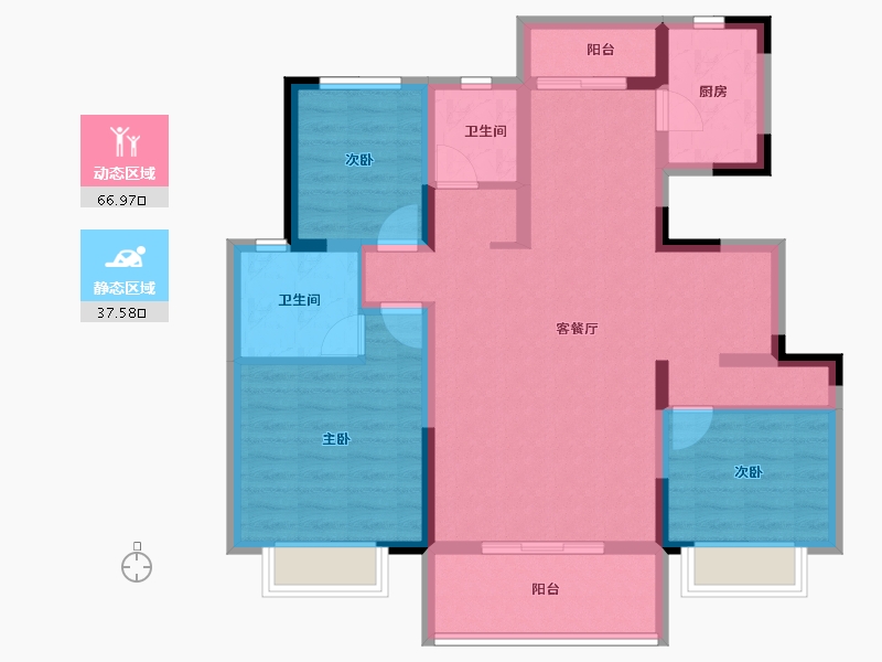 安徽省-安庆市-颐高·智慧城-92.27-户型库-动静分区