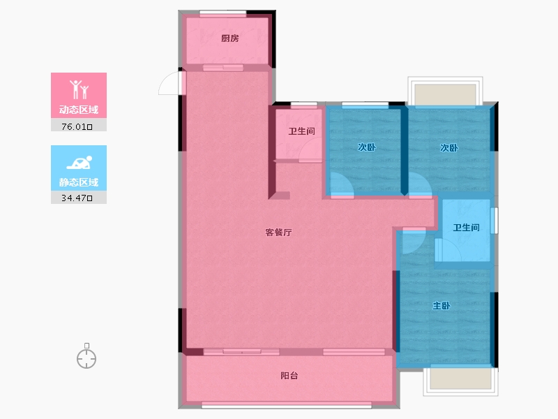 安徽省-安庆市-国建悦美城-98.31-户型库-动静分区