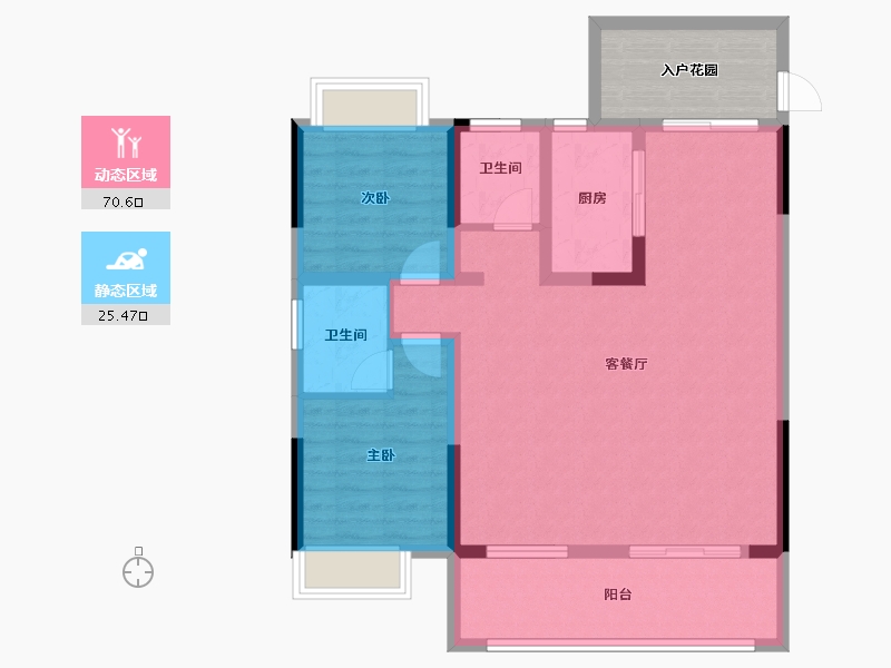 安徽省-安庆市-国建悦美城-92.87-户型库-动静分区