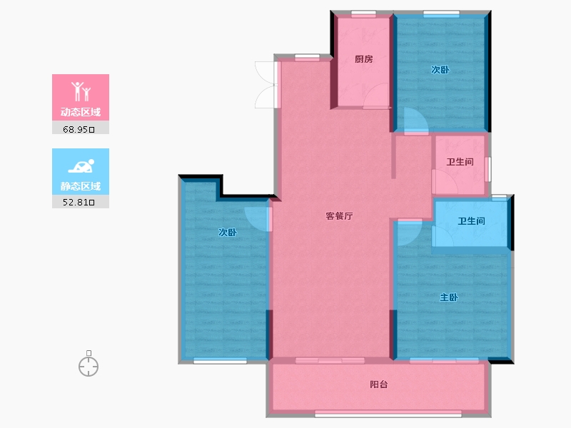 河南省-安阳市-久巢阿丽拉花园-109.60-户型库-动静分区