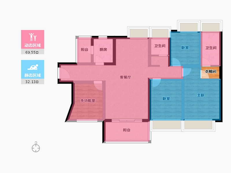 广西壮族自治区-百色市-德能盛世靖城-90.40-户型库-动静分区