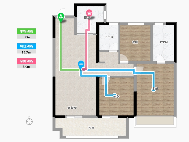 河南省-安阳市-同信景悦-96.00-户型库-动静线