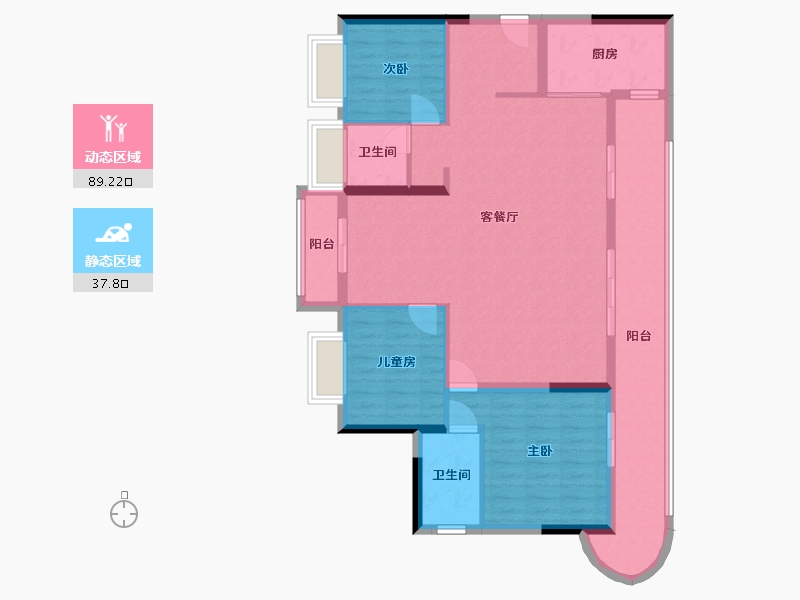 贵州省-黔南布依族苗族自治州-天一云璟-115.00-户型库-动静分区