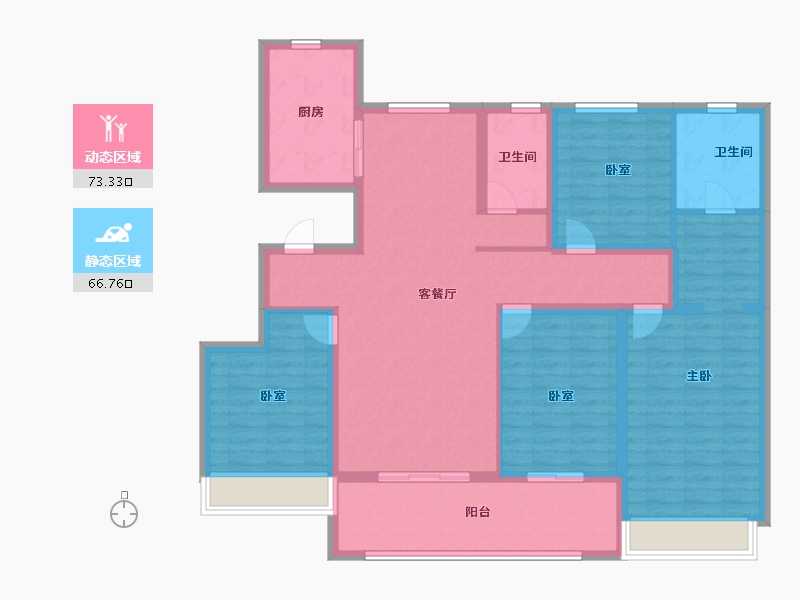 河南省-安阳市-新城国际七期-125.60-户型库-动静分区