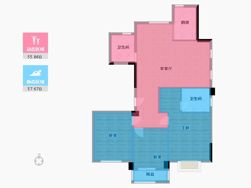 浙江省-金华市-浦江县圣奥杭府-102.60-户型库-动静分区