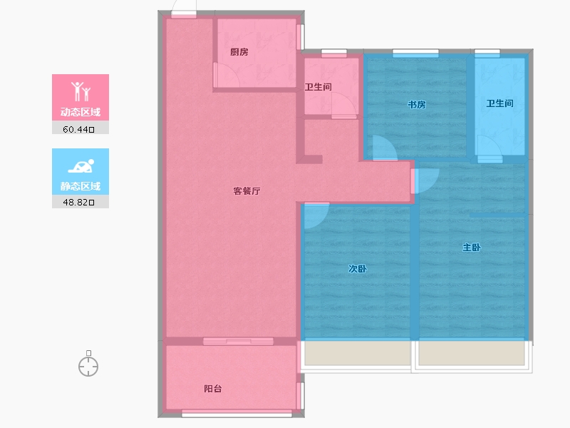 河南省-安阳市-新城国际七期-97.60-户型库-动静分区