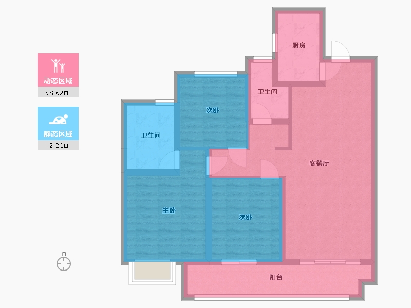 河北省-衡水市-国宾壹号院-108.00-户型库-动静分区