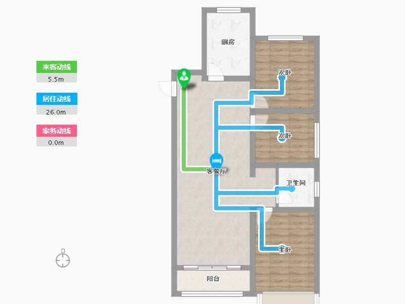 河北省-石家庄市-水韵华庭-81.22-户型库-动静线