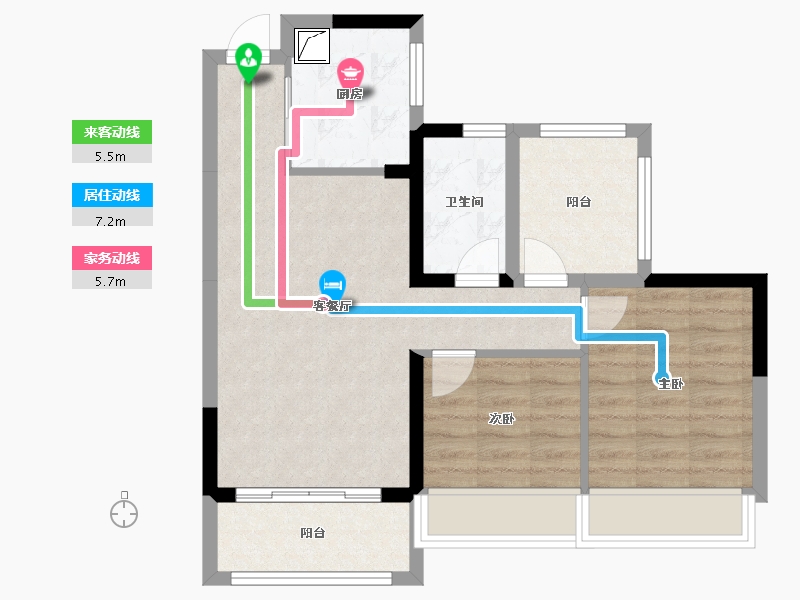 广东省-惠州市-康城四季花园五期-66.28-户型库-动静线