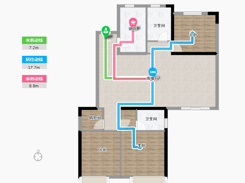 河南省-安阳市-明源城市森林家园-113.10-户型库-动静线