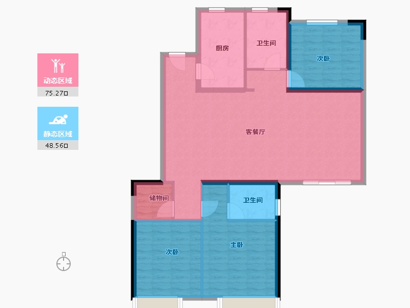 河南省-安阳市-明源城市森林家园-113.10-户型库-动静分区