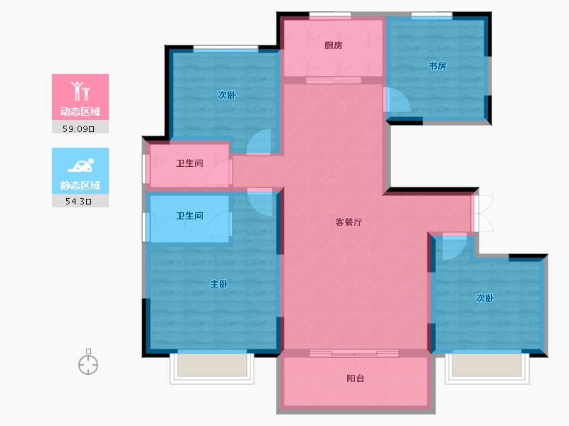 安徽省-安庆市-颐高·智慧城-101.03-户型库-动静分区