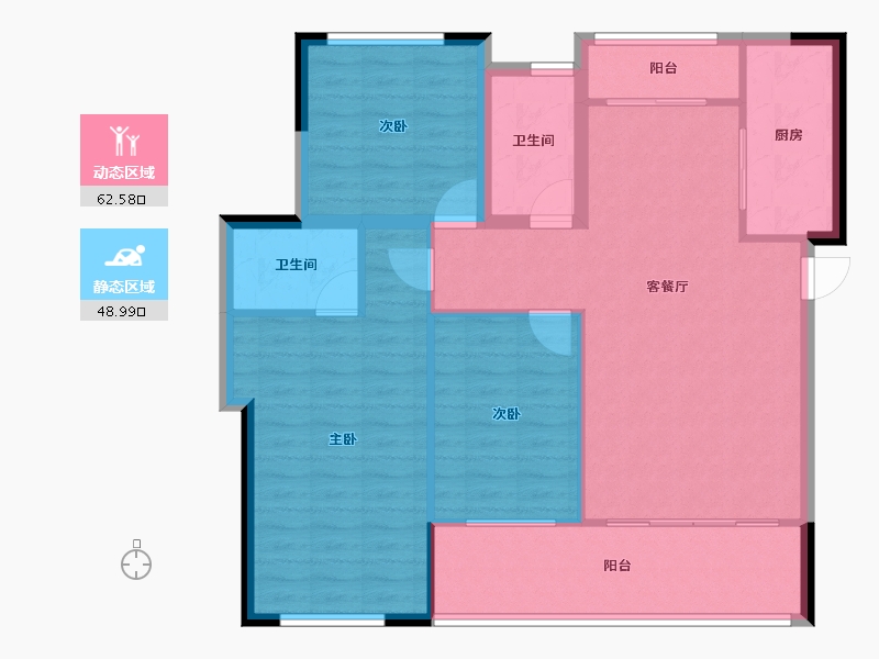 贵州省-毕节市-万晟阳光城-101.50-户型库-动静分区